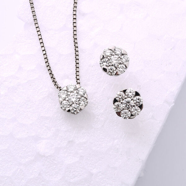 Wei&szlig;es VS GH Diamant-Schmuckset - 1 ct. image number 5