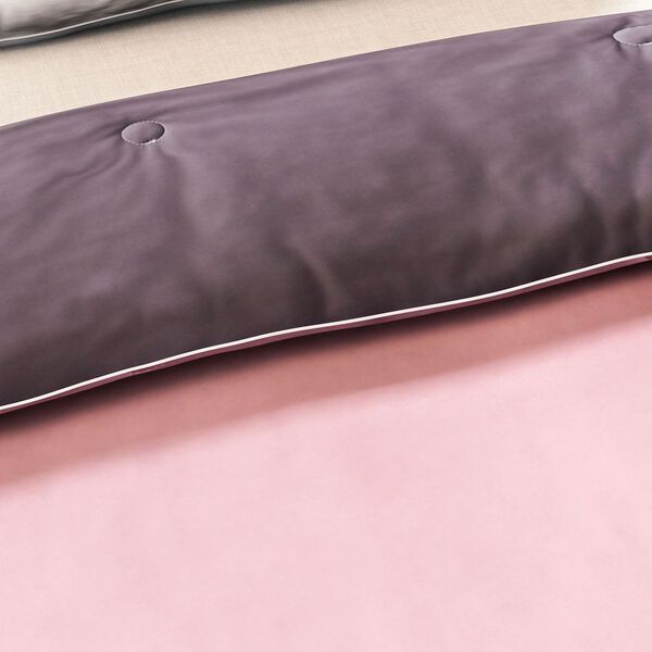 Serenity Night Wende-Kühlsteppdecke, Zwei-Ton, 135×200cm, Dunkelgrau und Rosa image number 5