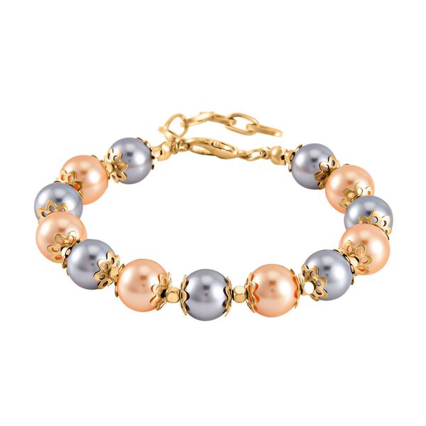 Goldene Muschelkernperle Schmuckset  Legierung vergoldet image number 7