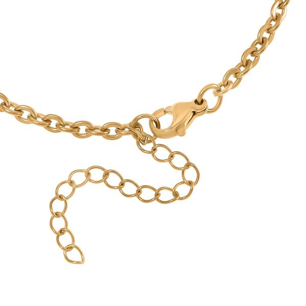 3er-Set - Kugelarmband, Gliederarmband, Ankerarmband, 19+5cm, Goldton image number 8