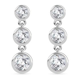 J Francis gefertigt mit SWAROVSKI- Swarovski Zirkonia Ohrringe