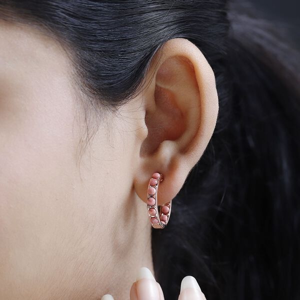 AA Oregon Sunrise Pfirsich Inside-Out-Creolen - 2,13 ct. image number 3