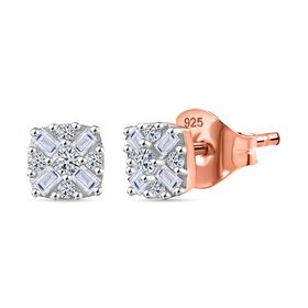 Lab Grown Diamant SI Ohrringe 925 Silber ca. 0.24 ct