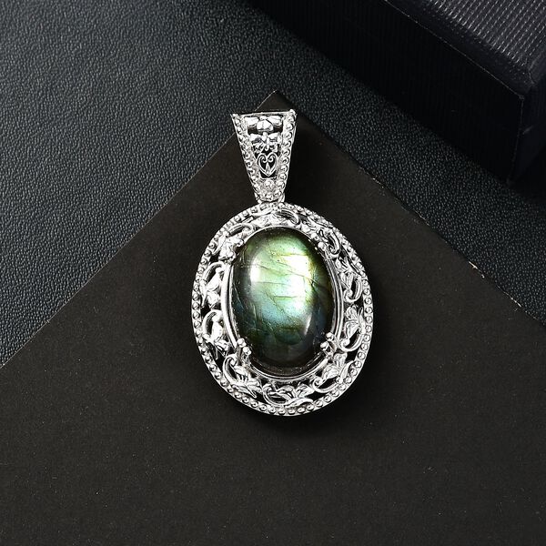 Labradorit Anhänger - 13,42 ct. image number 2