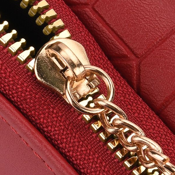 PU-Geldb&ouml;rse mit RFID-Schutz, 11x8x4cm, Rot image number 8