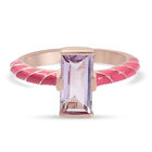Rosa Amethyst Ring 925 Silber rosévergoldet (Größe 16.00) ca. 1,35 ct