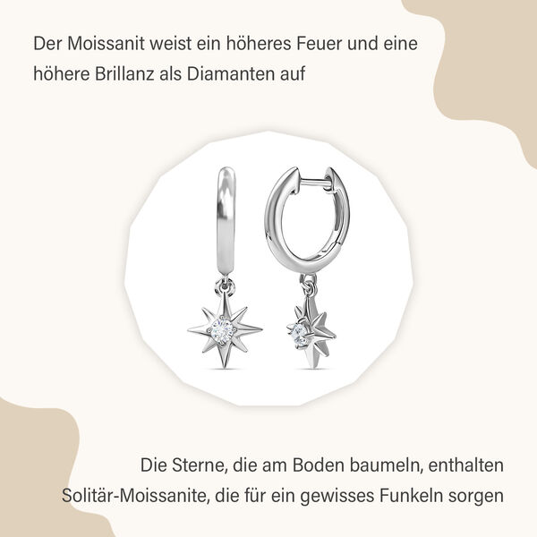 Stern Moissanit Ohrringe - 0,20 ct. image number 8