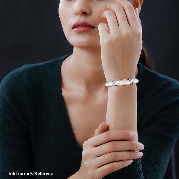 Royal Bali Kollektion- Perlmutt Armreif, 19cm image number 2