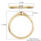 Diamant Ring 925 Silber vergoldet image number 6