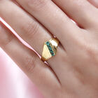 Kagem sambischer Smaragd-Ring, 925 Silber vergoldet  ca. 0,34 ct image number 2