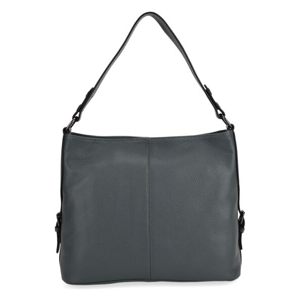 Leder-Crossbody-Tasche mit 3 Tragevarianten, 32x12x25 cm, Blau image number 7