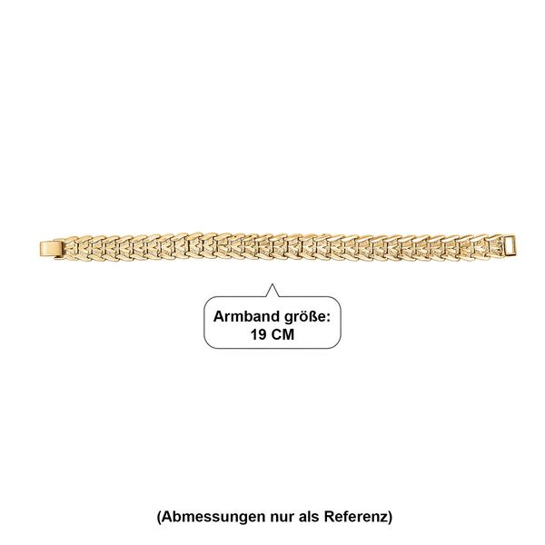 Nickelfreies Messing Armband ca. 19 cm ca. 17,50g image number 6