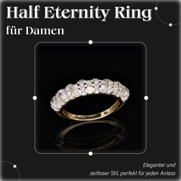 LUXORO SGL zertifizierter I1 Diamant-Ring in 585 Gelbgold - 1 ct. image number 2