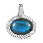 Labradorit Anhänger Edelstahl ca. 6.63 ct