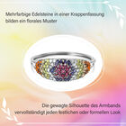 Floral Dream mehrfarbiger Edelstein-Cluster-Armreif- 18,25 ct. image number 7