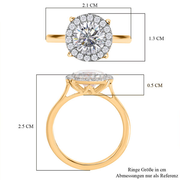 Moissanit Ring - 2,13 ct. image number 7