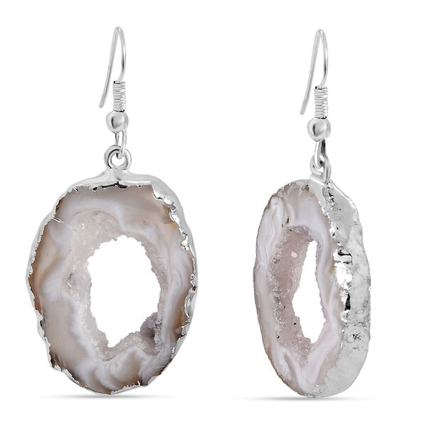 Achat Ohrringe, silberfarben ca. 30.00 ct