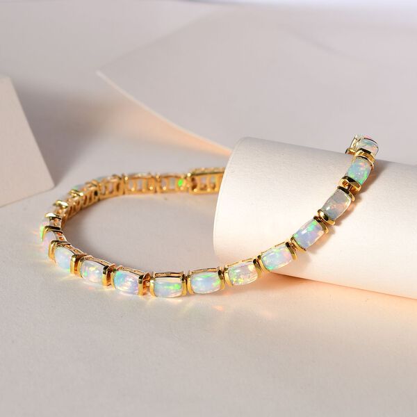 Natürliches, äthiopisches Welo Opal-Eternity-Armband, 20 cm - 8,83 ct. image number 7