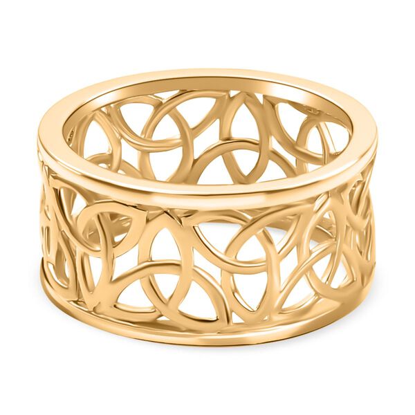 925 Silber 750 Gelbgold VermeilRing (Größe 17.00) image number 3