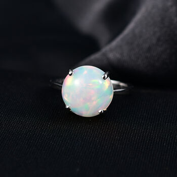 RHAPSODY AAAA nat&uuml;rlicher, &auml;thiopischer Welo Opal Ring in 950 Platin - 5 ct.