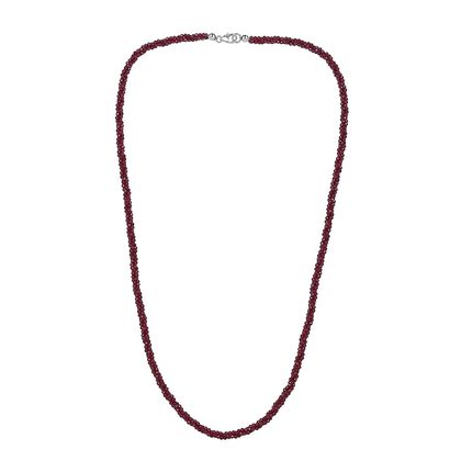 Rhodolith Granat Halskette, 60cm - 100 ct.