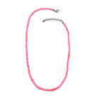 Rosa gef&auml;rbte, &auml;thiopische Opal-Halskette, 45 cm, 925 Silber Platin-&Uuml;berzug ca. 30,87 ct