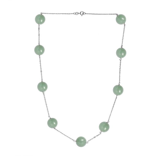 Grüne Aventurin-Halskette, 50 cm - 40 ct. image number 4