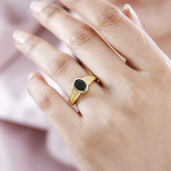 Nat&uuml;rlicher Chromdiopsid-Ring - 1,05 ct.