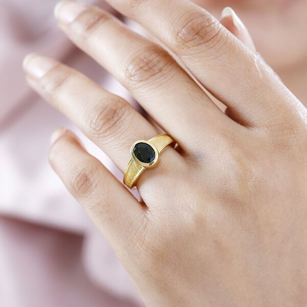 Natürlicher Chromdiopsid-Ring - 1,05 ct. image number 3