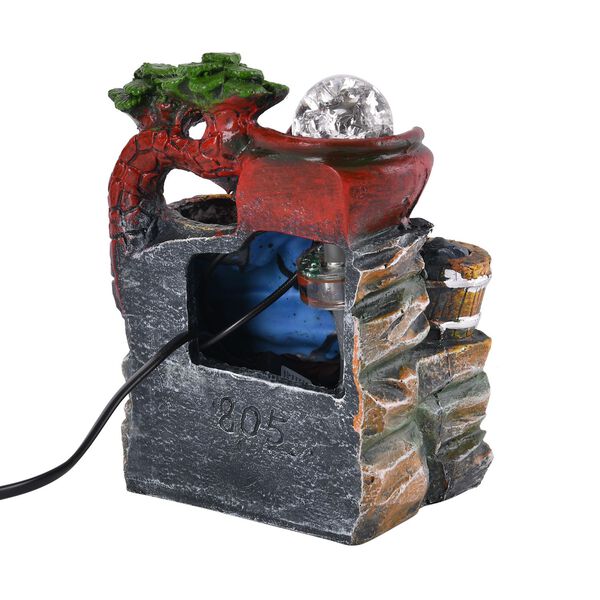 Mini Brunnen aus Harz, mehrfarbig image number 5