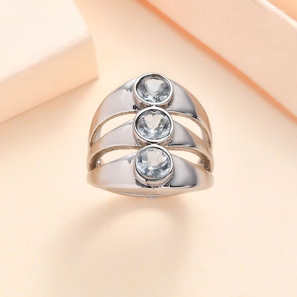 Himmelblauer Topas-Ring - 1,91 ct. image number 2