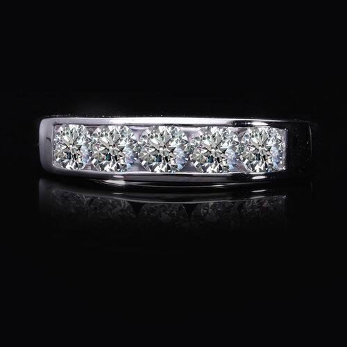 LUXURIANT DIAMOND- IGI zertifizierter VS-EF Labor Diamant Ring in 950 Platin - 1,60 ct. image number 5