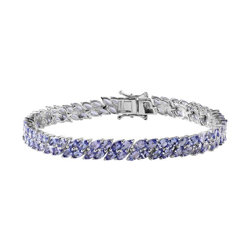 Tansanit Armband ca. 20 cm 925 Silber rhodiniert ca. 13,00 ct. image number 0