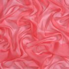 LA MAREY Solid chiffon 100% silk scarfMaterial:100% silk Size:110cm*180cmWeight : 50gColor: peach image number 2