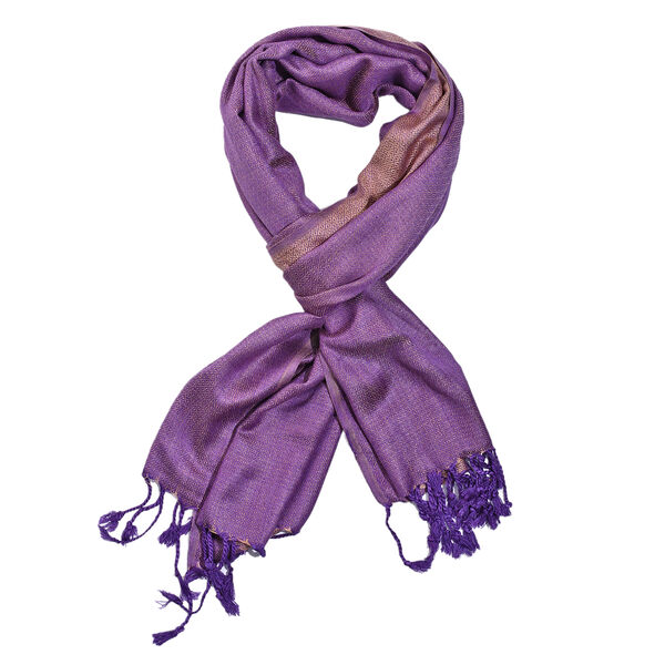 Doppelgewebter Schal, Lila image number 5