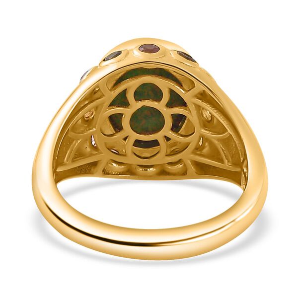 Labor schwarzer Opal und Multi-Turmalin-Ring - 1,98 ct. image number 6