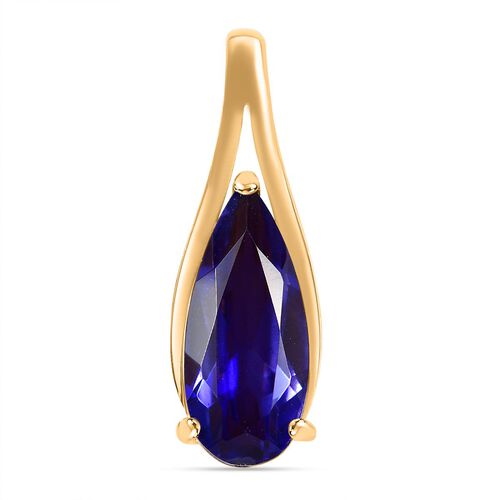 Tansanit-Farbe Quarz Anhänger - 3,63 ct. image number 0