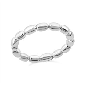 Perlen-Bandring in 925 Silber