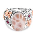 D’joy AA, Rhodolith Granat Ring 925 Silber (Größe 18.00) ca. 5,90 ct