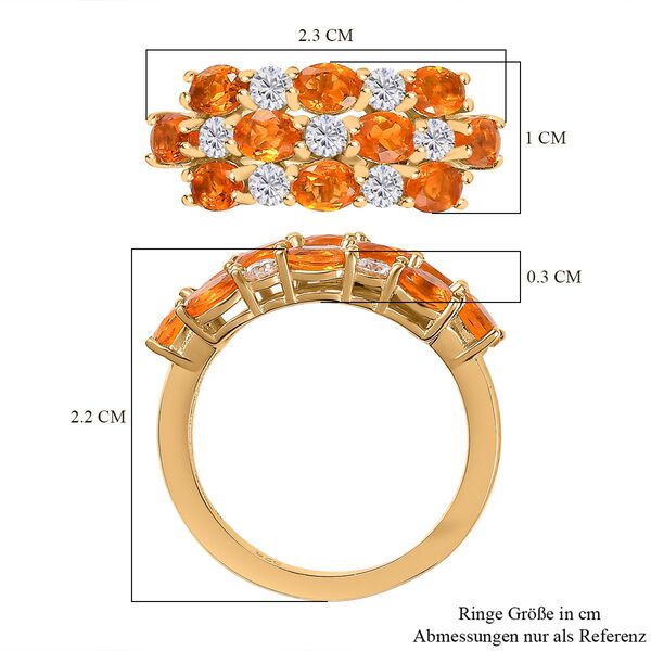 AA Feueropal und Moissanit Ring - 1,67 ct. image number 7