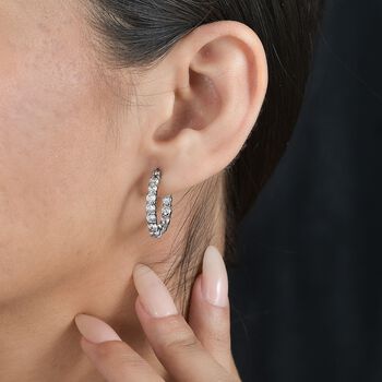 Wei&szlig;er Zirkonia Ohrringe  Edelstahl ca. 5.62 ct