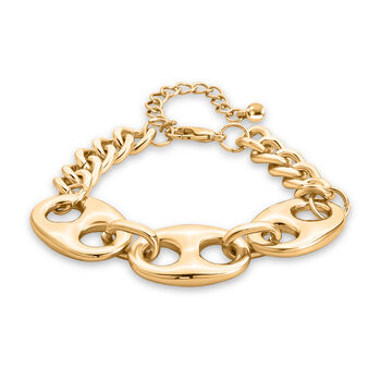 Gelb Armband ca. 19 cm + 5 cm Extender, ca. 38,50g