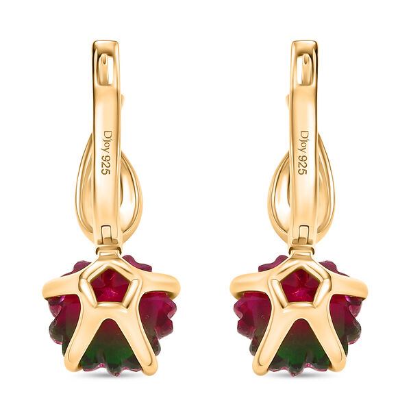 D'Joy Wassermelonen Triplett Quarz Ohrringe - 7,58 ct. image number 5