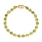 D'Joy AA Peridot Armband ca. 19 cm 925 Silber 750 Gelbgold Vermeil ca. 13,99 ct.