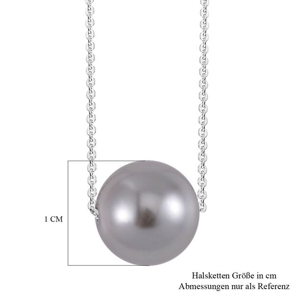 Tahiti-Farben Muschelkernperle Halskette, 43 cm - 4,50 ct. image number 6