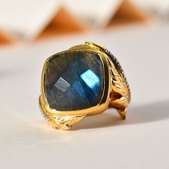 GP Italian Garden Collection - AAA Labradorit Ring, ca. 12,91 ct