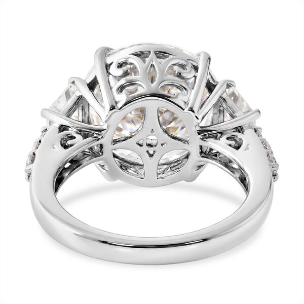 D'Joy Moissanit Ring 925 Silber Rhodiniert (Gr&ouml;&szlig;e 17.00) ca. 11,59 ct image number 4