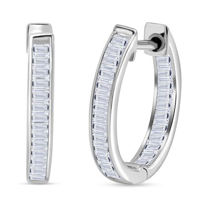 Luxuriant Diamond Lab Grown Diamant  VS SGL zertifiziert Ohrringe 925 Silber rhodiniert ca. 1,05 ct.