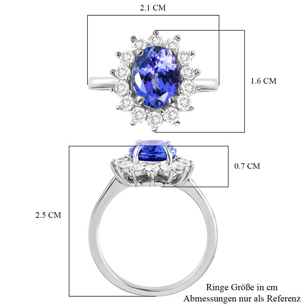 RHAPSODY AAAA Tansanit und VS EF Diamant-Ring - 3,84 ct. image number 7