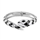 Designer Stil - emaillierter Schlangen Armreif, ca. 18 cm ca. 32,00g